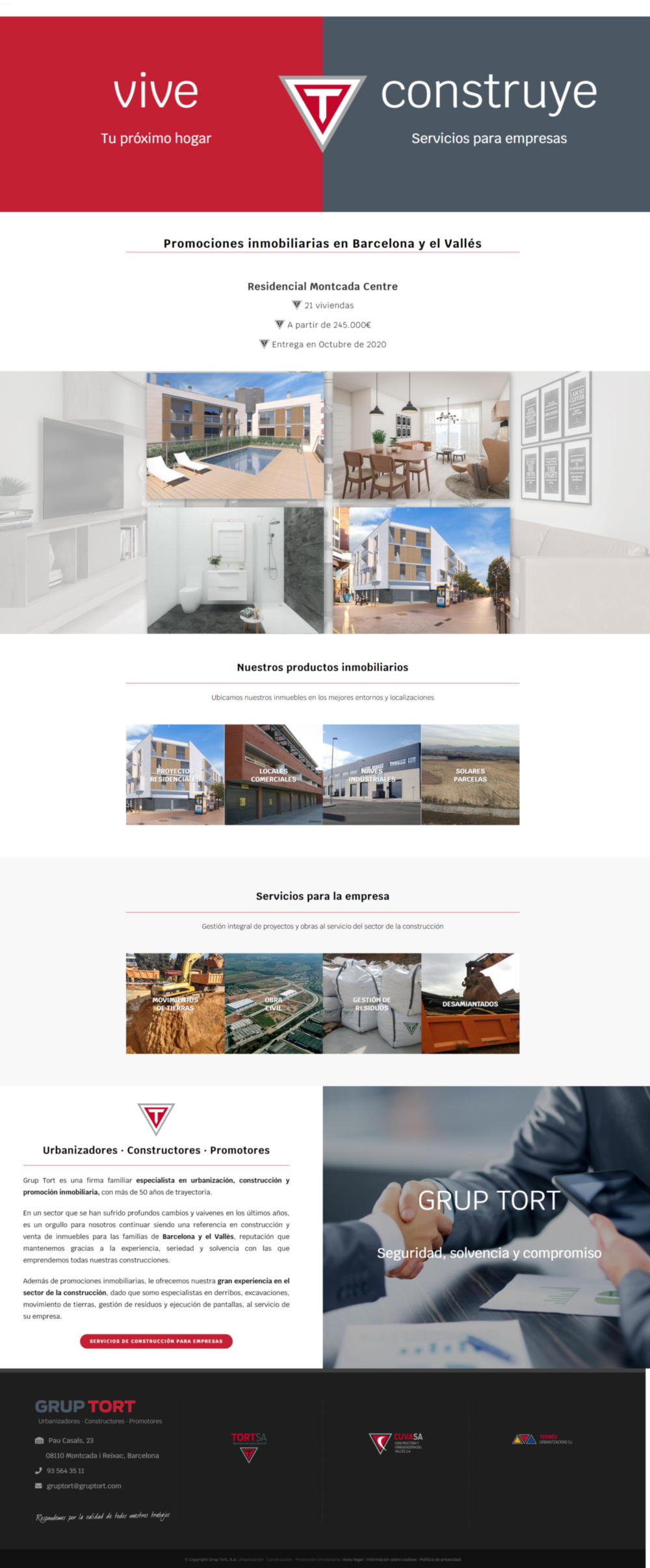 Nueva web de Grup Tort